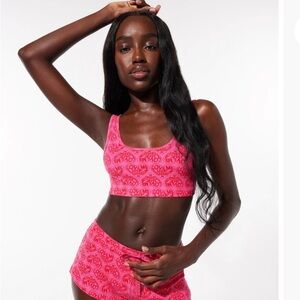 Savage X Fenty pink cotton pajama set